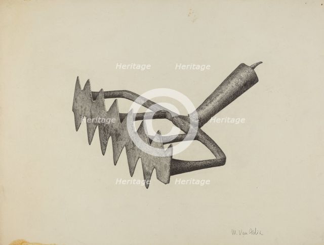 Oven Scraper, c. 1940. Creator: Maurice Van Felix.