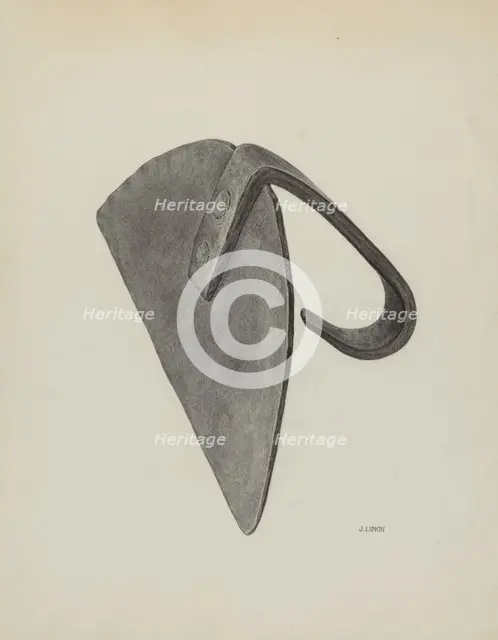 Oven Scraper, c. 1939. Creator: Jacob Lipkin.