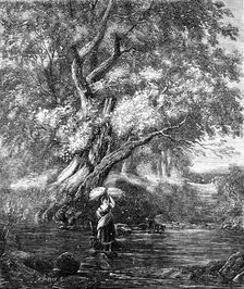 "Over the Brook" - painted by G. Chester, from the Exhibition of the Society of British Artists,1857 Creator: Mason Jackson