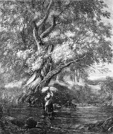 "Over the Brook" - painted by G. Chester, from the Exhibition of the Society of British Artists,1857 Creator: Mason Jackson
