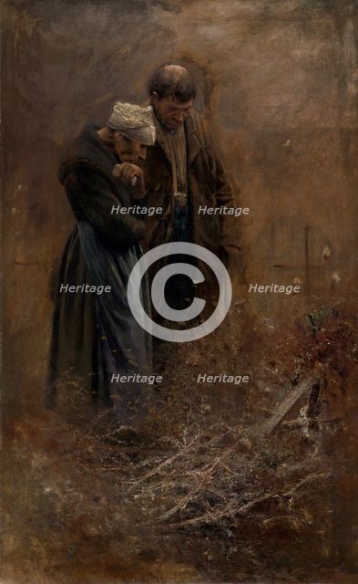 Over the Grave, 1878. Creator: Ladislav Mednyanszky.