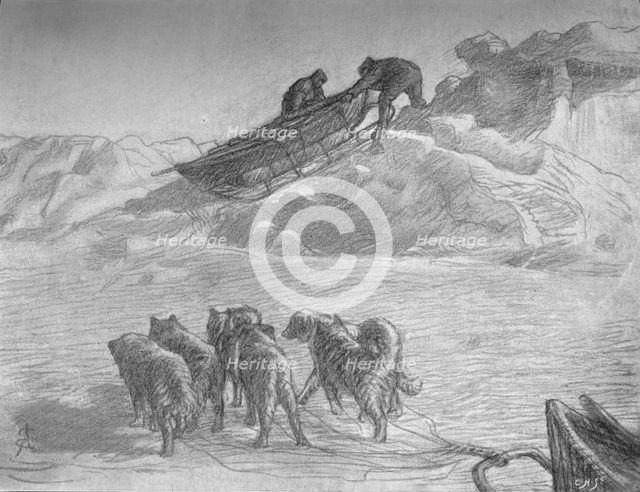 'Over Difficult Pressure Mounds. April, 1895', (1897). Artist: Unknown.