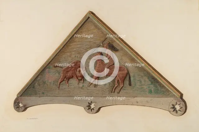 Over Door Panel, 1935/1942. Creator: Nicholas Amantea.