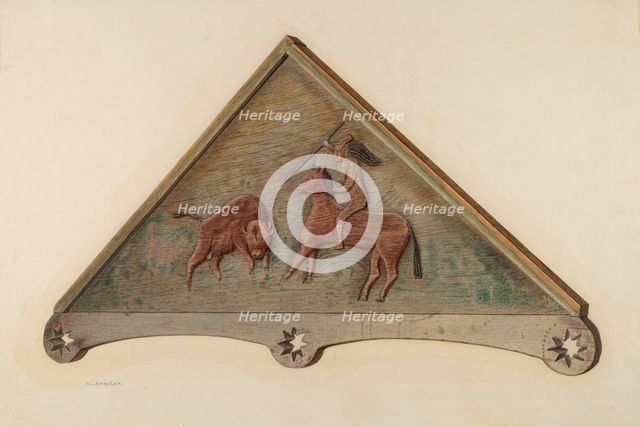 Over Door Panel, 1935/1942. Creator: Nicholas Amantea.