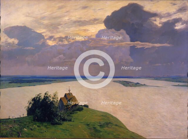 Over Eternal Peace, 1894. Artist: Levitan, Isaak Ilyich (1860-1900)