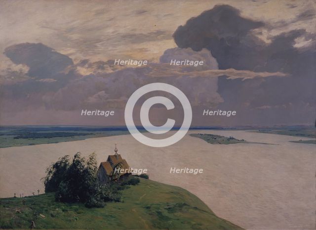 Over Eternal Peace, 1894. Artist: Levitan, Isaak Ilyich (1860-1900)