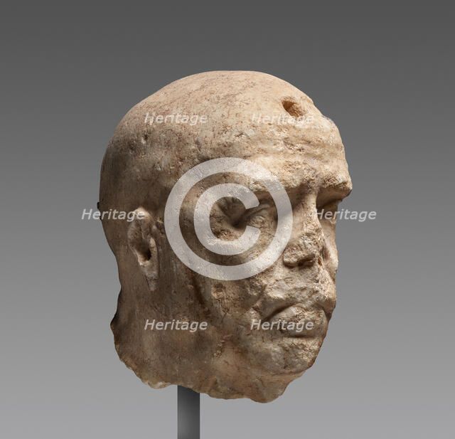 Over Life-Size Relief Head of Emperor Galba?, about A.D. 69. Creator: Unknown.