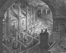 Over London - By Rail 1872. Creator: Gustave Doré