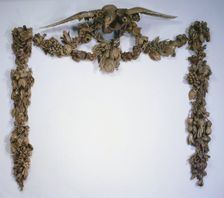 Overmantel Decoration, c. 1675-1677. Creator: Grinling Gibbons (British, 1648-1721)