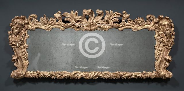 Overmantel Mirror, c. 1740. Creator: James Pascall (British, d. late 1740s).