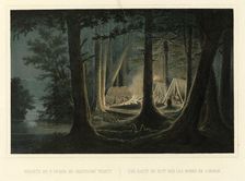 Overnight Camp on the Urak River on the Route to Okhotsk, 1856. Creator: Ivan Dem'ianovich Bulychev