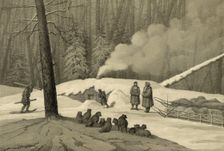 Overnight in the Forest (in the Northern Forests), 1856. Creator: Ivan Dem'ianovich Bulychev