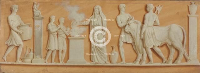 Overdoor Painting, 1790s. Creator: Pierre Rousseau (French, 1751-1829).