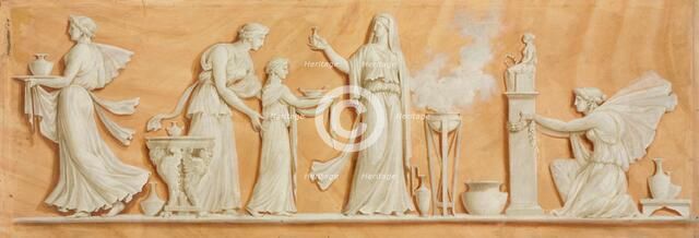 Overdoor Painting, 1790s. Creator: Pierre Rousseau (French, 1751-1829).