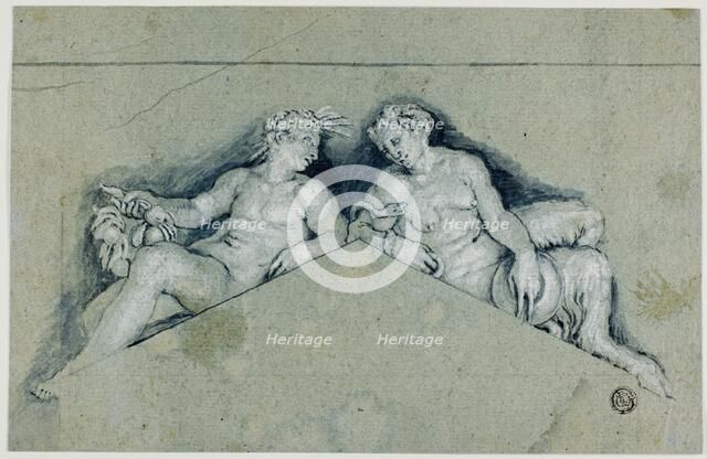 Overdoor with Allegorical Male Figure, 17th century. Creator: Paolo Veronese.