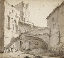 Overgrown Courtyard of Ruined Castle, n.d. Creator: Jan Asselijin