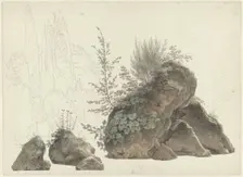 Overgrown Rocks, c.1809-c.1812. Creator: Josephus Augustus Knip
