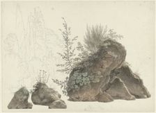 Overgrown Rocks, c.1809-c.1812. Creator: Josephus Augustus Knip