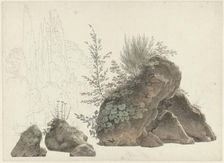 Overgrown Rocks, c.1809-c.1812. Creator: Josephus Augustus Knip