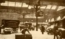Overhead Electric Parcel Carrier, Victoria Station, Manchester 1930. Creator: Unknown