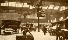 Overhead Electric Parcel Carrier, Victoria Station, Manchester 1930. Creator: Unknown