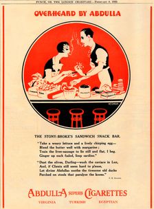 Overheard by Abdulla - The Stony Broke's Sandwich Snack Bar 1933