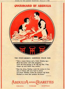 Overheard by Abdulla - The Stony Broke's Sandwich Snack Bar 1933