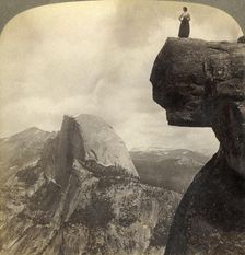 Overlooking Nature's Grandest Scenery - from Glacier Point (N.E.) Yosemite Valley, Cal. 1902. Creator: Underwood & Underwood