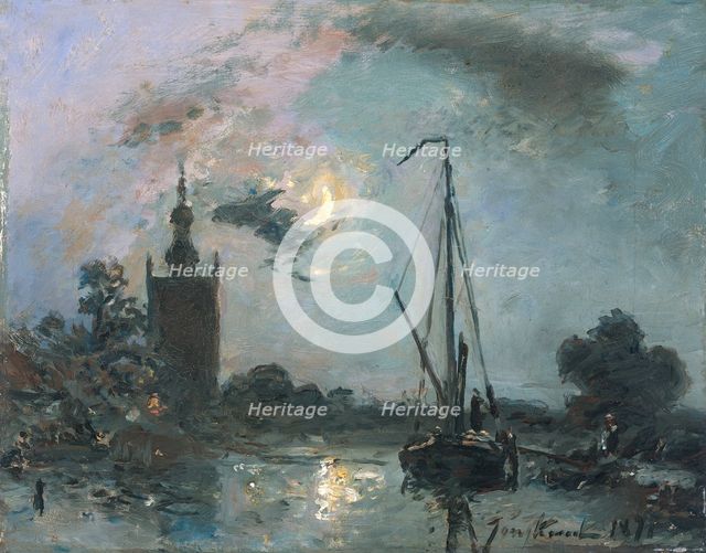 Overschie in the Moonlight, 1871.