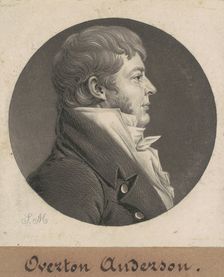 Overton Anderson, 1808. Creator: Charles Balthazar Julien Févret de Saint-Mémin