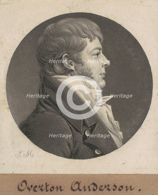 Overton Anderson, 1808. Creator: Charles Balthazar Julien Févret de Saint-Mémin.