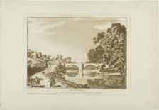 Overton Bridge/Over the River Dee, on the Confines of Denbigh and Flintshire, 1776. Creator: Paul Sandby