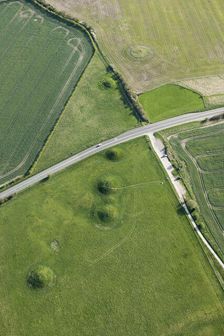 Overton Hill round barrow cemetery and The Sanctuary, Wiltshire, 2015. Creator: Historic England