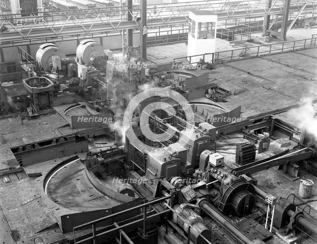 Overview of the bar mill at the Brightside Foundry, Sheffield, South Yorkshire, 1964. Artist: Michael Walters