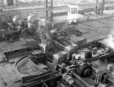 Overview of the bar mill at the Brightside Foundry, Sheffield, South Yorkshire, 1964. Creator: Michael Walters