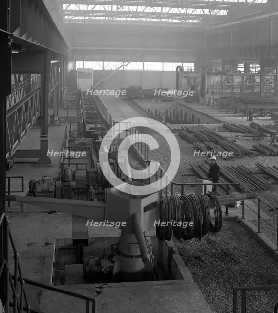 Overview of the bar mill at the Brightside Foundry, Sheffield, South Yorkshire, 1964. Creator: Michael Walters.