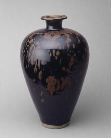 Ovoid Bottle with Partridge-Feather Mottles, Northern Song dynasty, 11th/early 12th cent. Creator: Unknown
