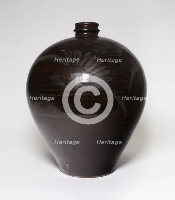 Ovoid Vase with Floral Sprays, Song dynasty (960-1279). Creator: Unknown.