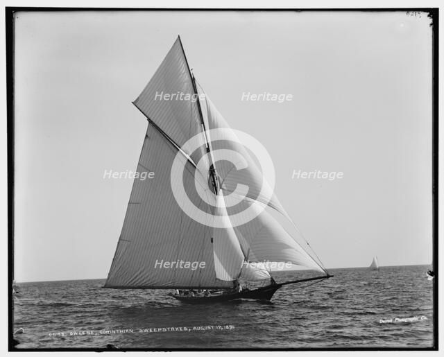 Oweene, Corinthian sweepstakes, 1891 Aug 17. Creator: Unknown.