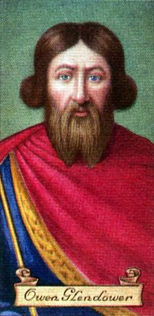 Owen Glendower, taken from a series of cigarette cards, 1935