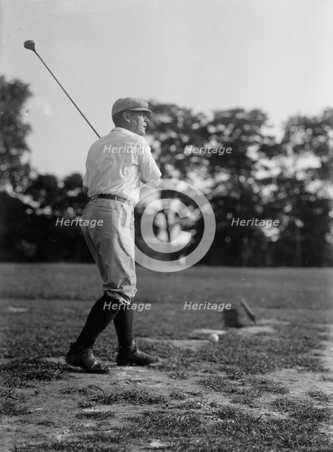 Owen, Robert Latham, Senator from Oklahoma, 1907-1925 - Golfing, 1917. Creator: Harris & Ewing.