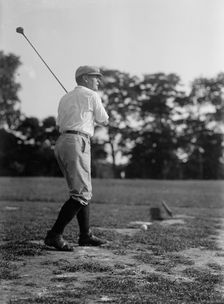Owen, Robert Latham, Senator from Oklahoma, 1907-1925 - Golfing, 1917. Creator: Harris & Ewing