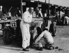 Owen Saunders-Davies and Bill Craig during the Double Twelve Race, Brooklands, Surrey, 1931