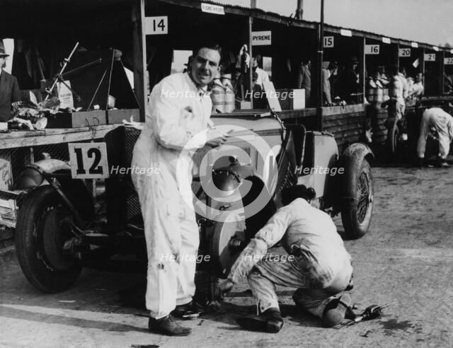 Owen Saunders-Davies and Bill Craig during the Double Twelve Race, Brooklands, Surrey, 1931. Artist: Unknown