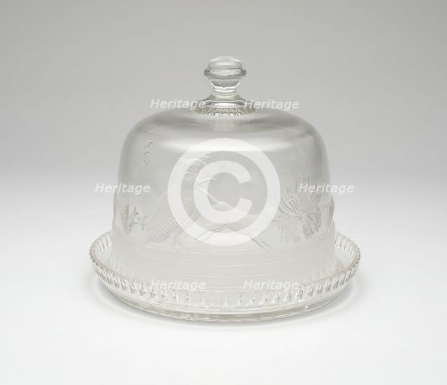Owl and Pussycat covered tray, 1870/1900. Creator: Unknown.
