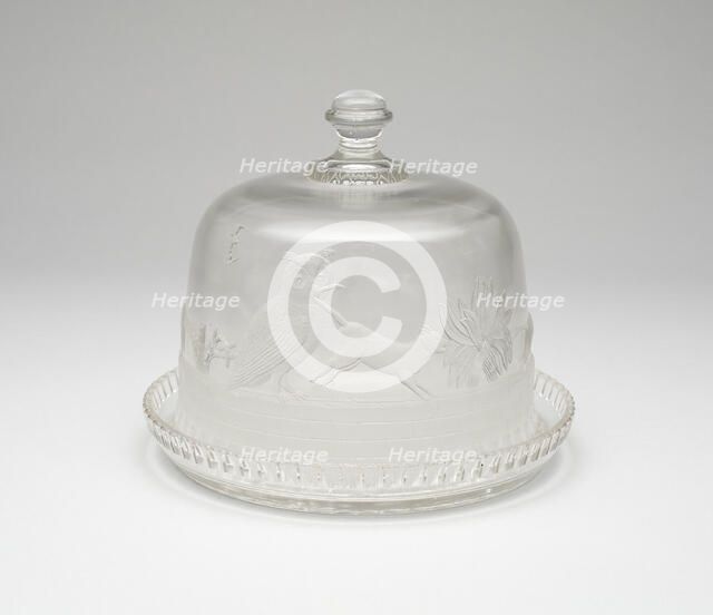 Owl and Pussycat covered tray, 1870/1900. Creator: Unknown.