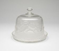 Owl and Pussycat covered tray, 1870/1900. Creator: Unknown