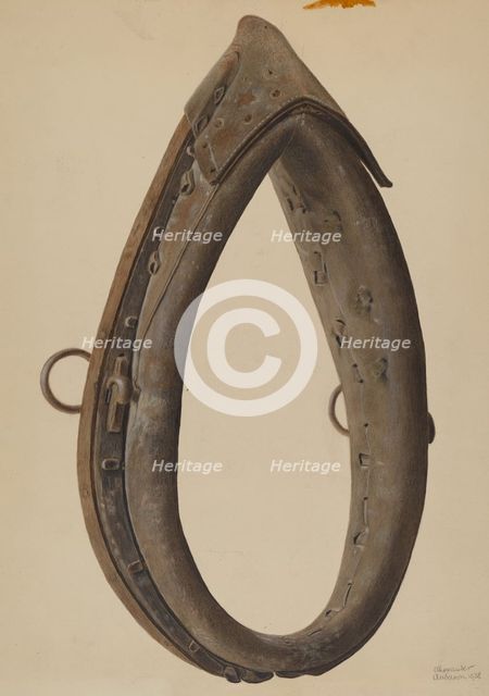 Ox Collar, 1938. Creator: Alexander Anderson.