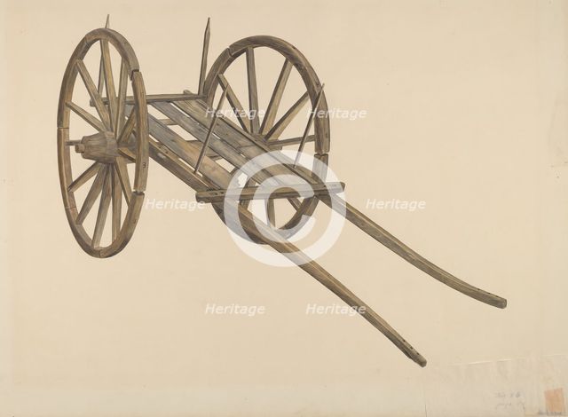 Ox Cart, 1935/1942. Creator: Wilbur M Rice.