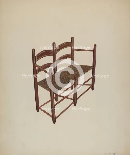 Ox Cart Chair, c. 1939. Creator: Wilbur M Rice.